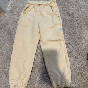 Kids Beige Jogger Pants